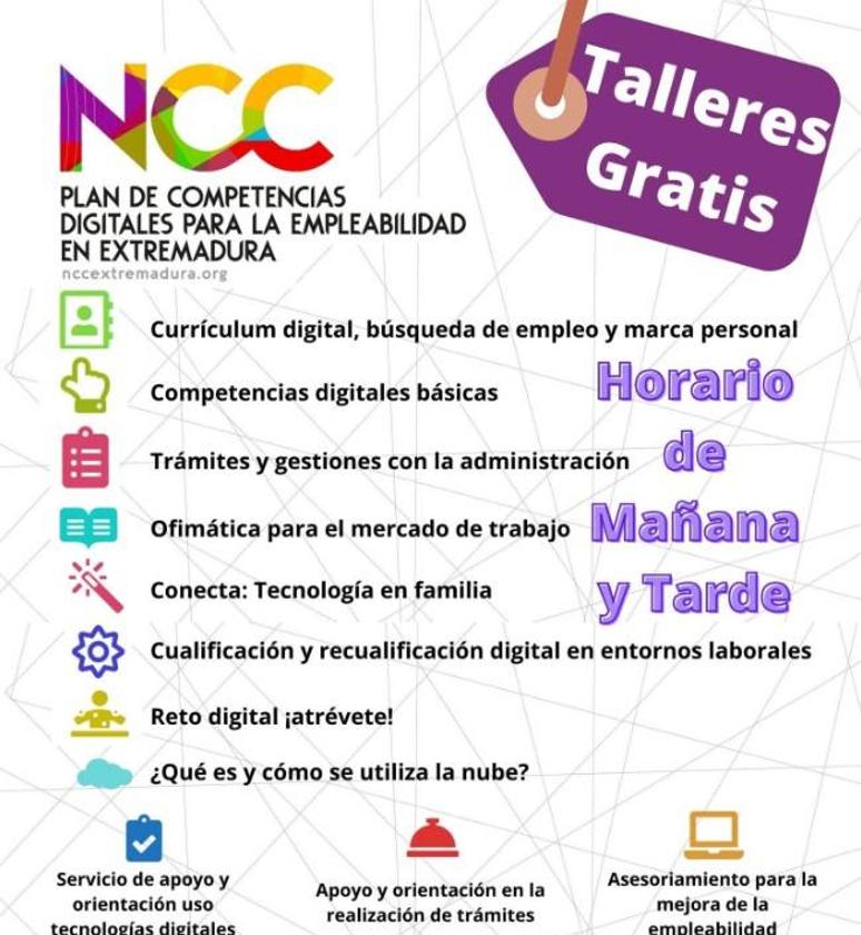 El NCC de Arroyo de la Luz ofrece varios talleres gratuitos para el mes de octubre