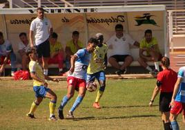 Un momento del partido.