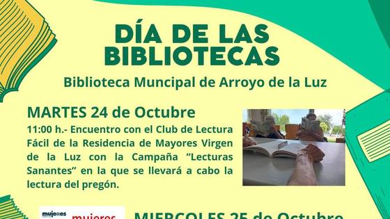Arroyo celebra varios actos para conmemorar el Día de las Bibliotecas