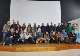 El alcalde Carlos Caro, junto a los participantes de las jornadas de Red Terrae.