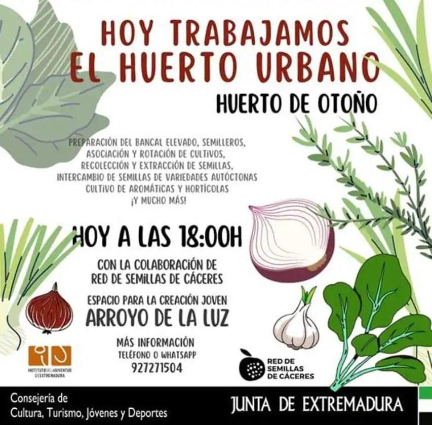 Nueva cita para trabajar el huerto urbano del ECJ