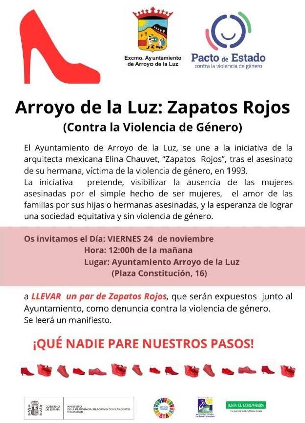Imagen principal - Varios actos visibilizarán la violencia de género en Arroyo de la Luz