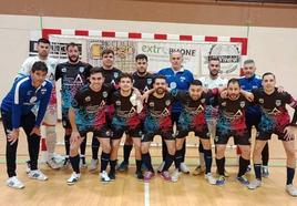 El equipo arroyano antes del comienzo del partido.