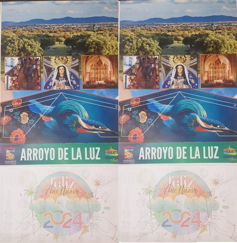 Dos ejemplares del calendario solidario repartidos durante la Gala Solidaria.