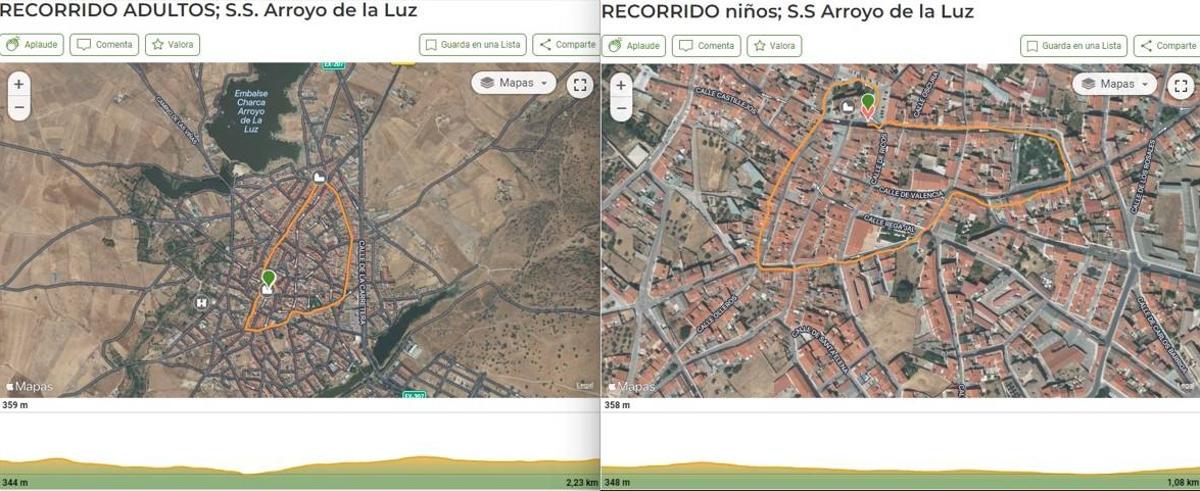 Recorrido de la San Silvestre Arroyana