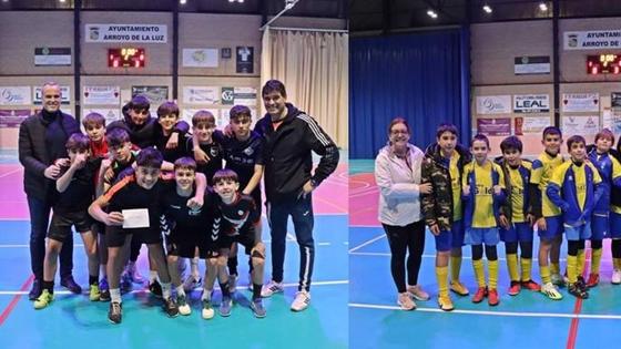 'Los Malpartideños' y 'Brasileiros' ganan el I Torneo de Fútbol Sala Navideño