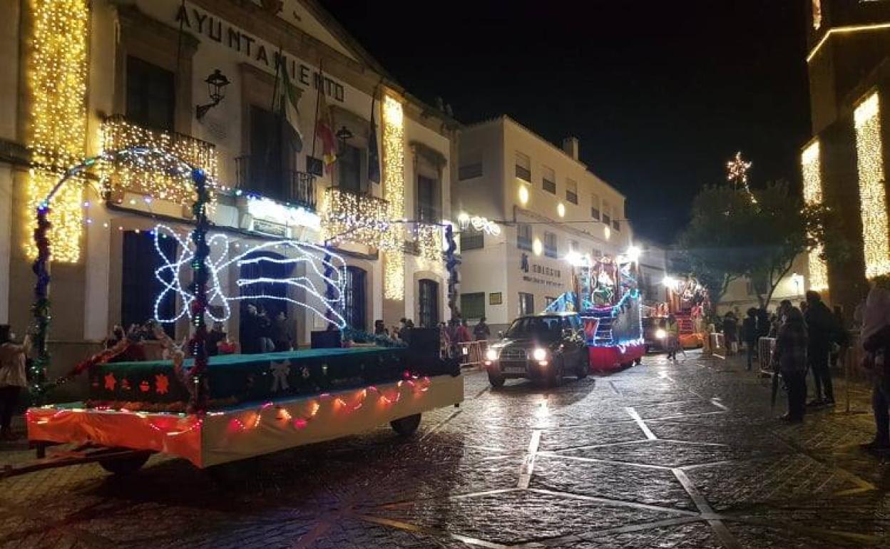 Cabalgata de Reyes del pasado año en su paso por la Plaza de la Constitución. 