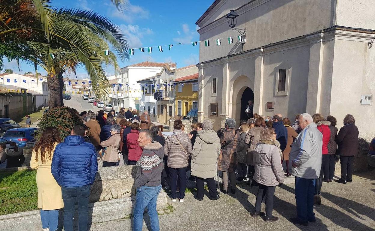 Celebración de la subasta de San Antón. 