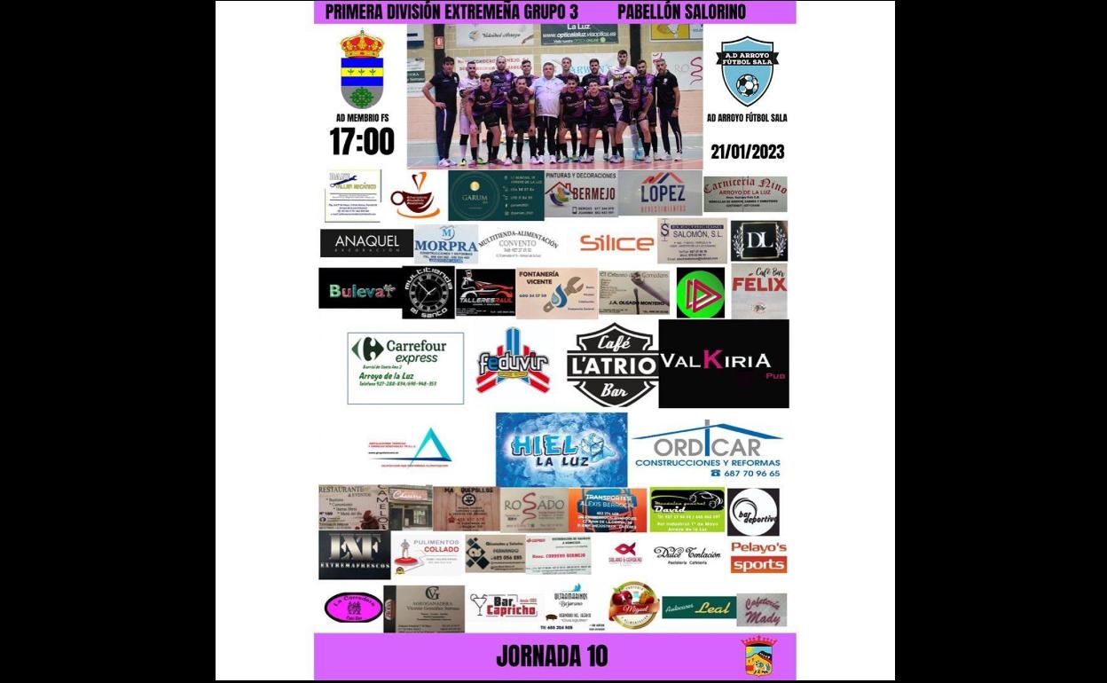 El Arroyo FS comienza la segunda vuelta frente al AD Membrio