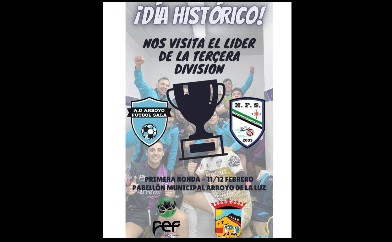 El Arroyo FS se enfrentará al Navalmoral FS en la Copa de Extremadura