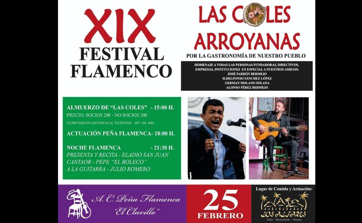 El XIX Festival Flamenco de las Coles Arroyanas pone fin a la fiesta gastronómica