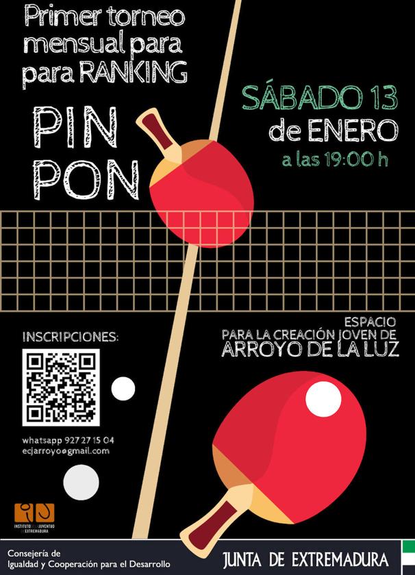 El ECJ organiza un nuevo torneo mensual de Pin Pon para 2024