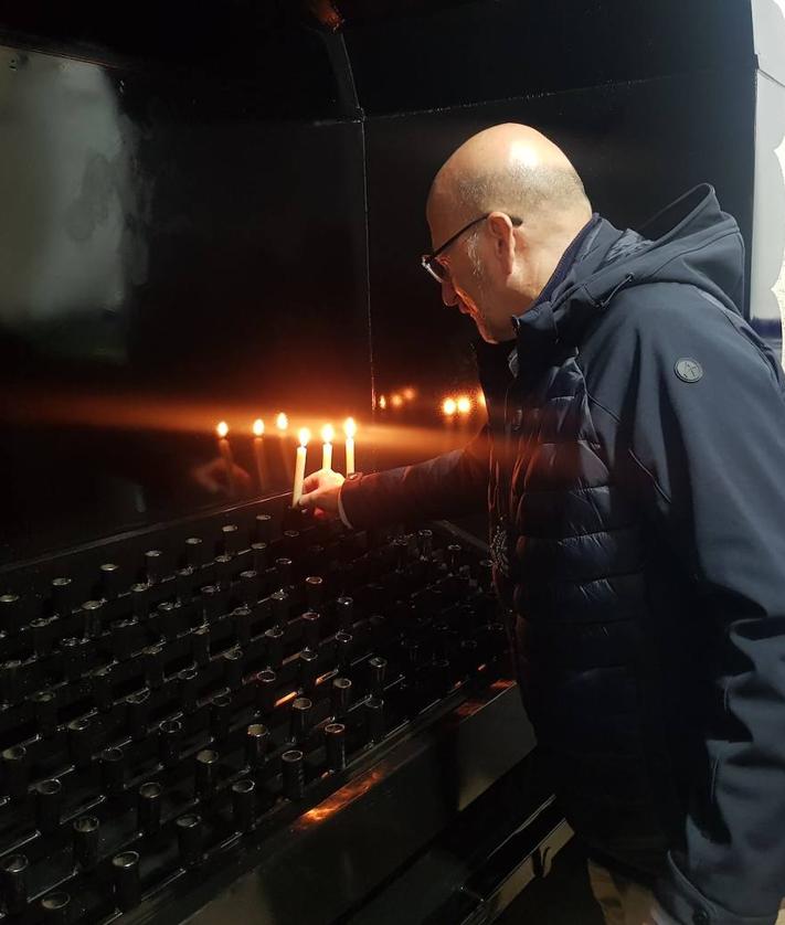 Imagen secundaria 2 - Inaugurado un nuevo quemador de velas en el Santuario de Ntra. Sra. de la Luz