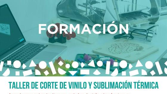 Taller de corte de vinilo y sublimación térmica en el Circular Fab de Arroyo de la Luz