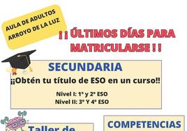 Últimos días para inscribirse en el Aula de Adultos
