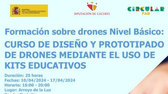 Continúan abiertas las inscripciones para los cursos de Diseño, Piloto y Programación de Drones