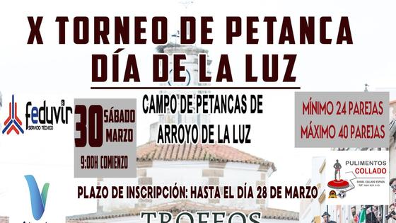 Última semana para inscribirse en el X Torneo de Petanca Día de la Luz