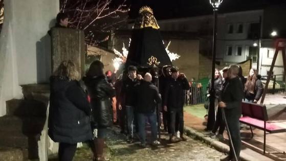 La Soledad salió ayer a la calle