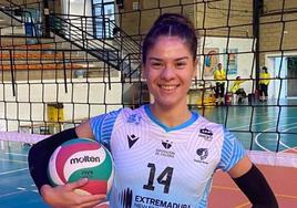 Camila Olguín, colocadora del Extremadura Arroyo.