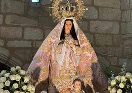 La Virgen de la Luz en la iglesia de Ntra. Sra. de la Asunción.