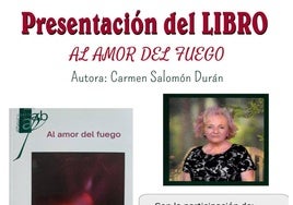 La arroyana Carmen Salomón presenta en la biblioteca de Cáceres 'Al amor del fuego'
