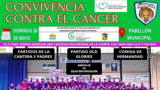 El Arroyo CB organiza una jornada de convivencia contra el cáncer