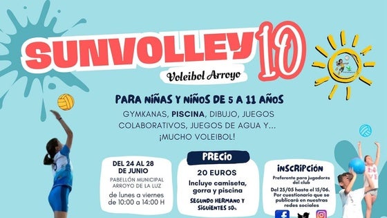 El club de voleibol se prepara para la décima edición del Sunvolley
