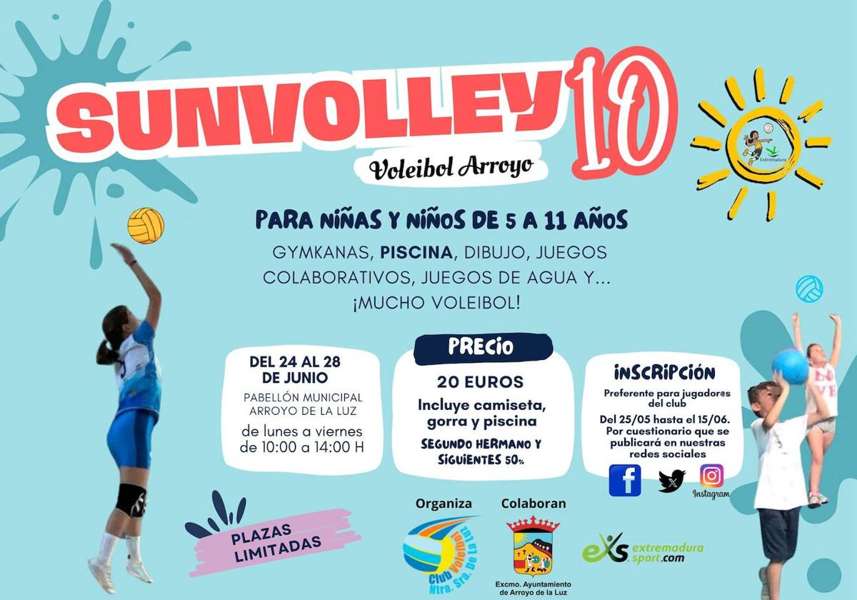 El club de voleibol se prepara para la décima edición del Sunvolley