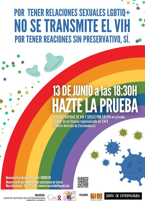 Nueva cita para las pruebas rápidas de VIH y Sífilis en el ECJ de Arroyo de la Luz