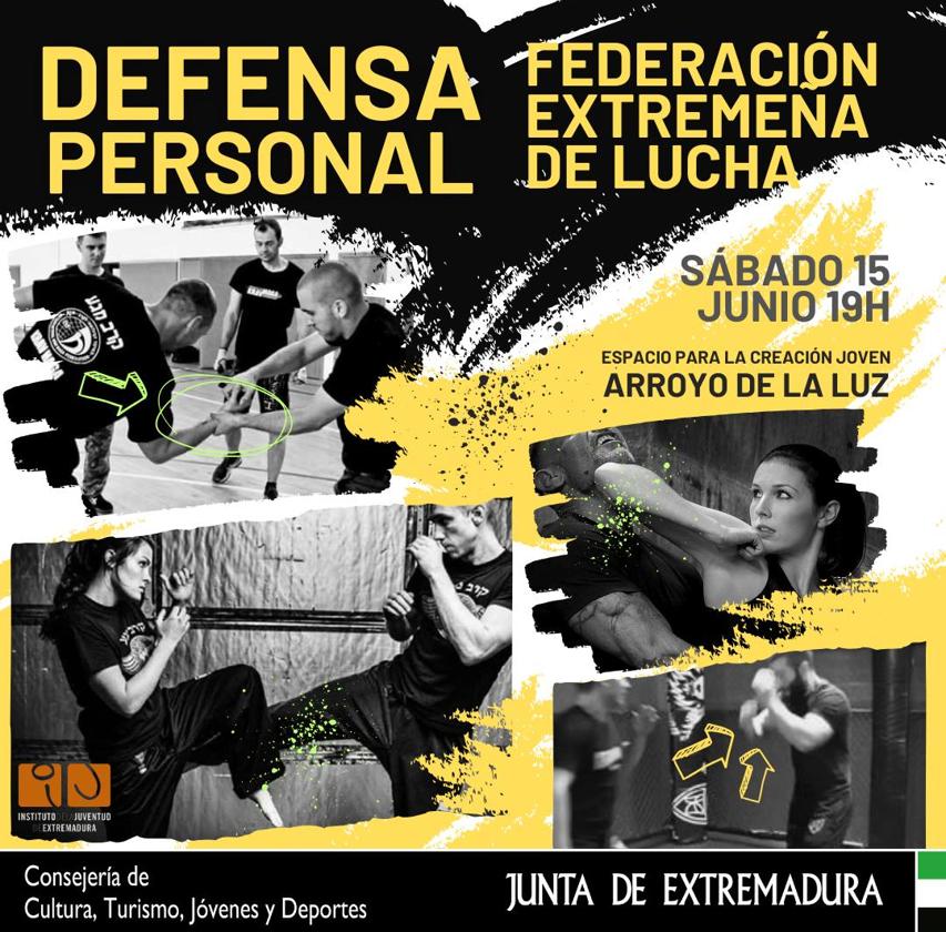 La Federación Extremeña de Lucha imparte un taller de defensa personal en el ECJ