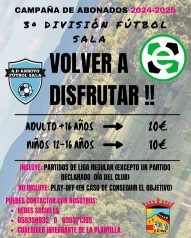 El Arroyo FS comienza con la campaña abonos