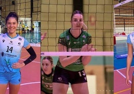 Camila Olguín, 'Balbi' Ulla y Marta Ruano. 