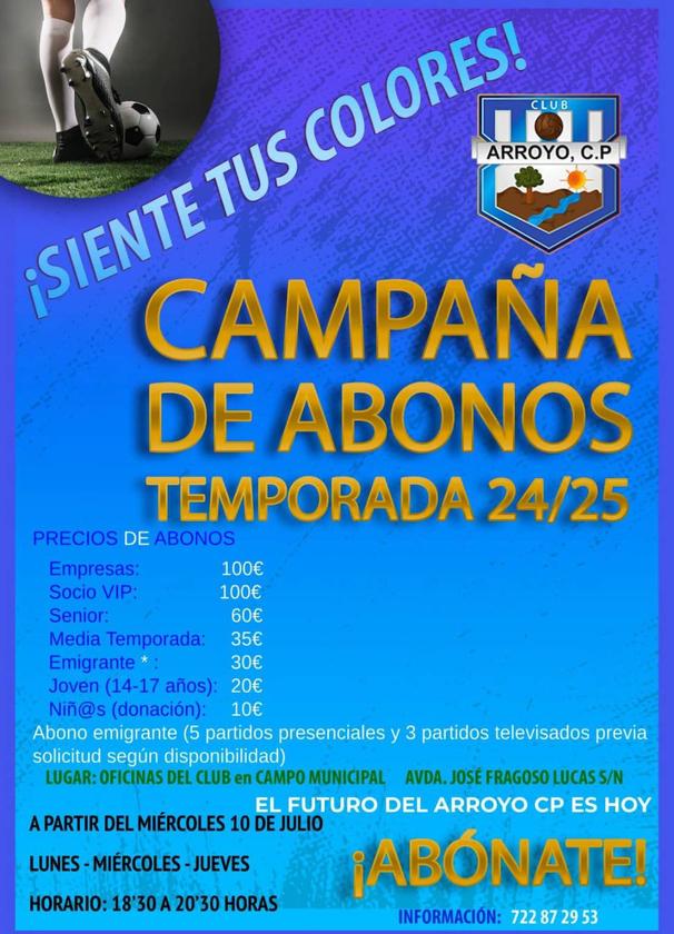 El Arroyo CP comienza con su campaña de socios