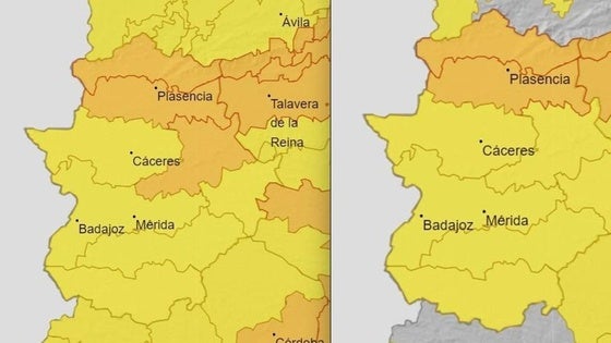 Alerta amarilla por altas temperaturas en gran parte de Extremadura