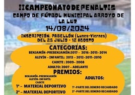 Se amplía el plazo de inscripción para el II Torneo de Penaltis