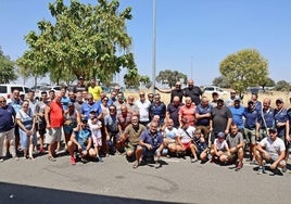 Foto de los participantes junto al alcalde, Carlos Caro y concejales.