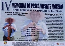 El embalse de Molano acogerá el IV Memorial de Pesca Vicente Moreno y por Todas las Víctimas de la Pandemia