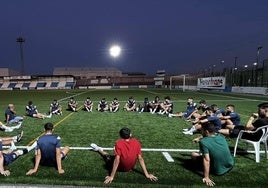 Una de las sesiones colectivas del equipo.