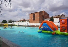 Fotografía de archivo de los juegos de agua del año pasado.