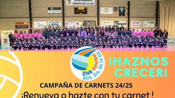 El club de voleibol comienza la campaña de carnets