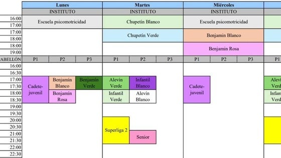 El club de voleibol presenta los horarios para la temporada