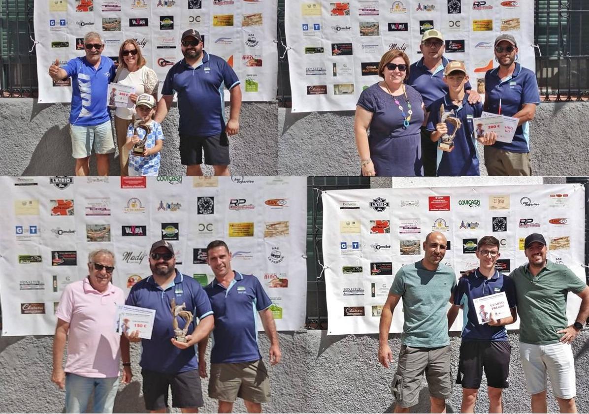 Imagen principal - Ganadores del concurso. Arriba primer y segundo premio. Debajo, tercer y cuarto premio. 