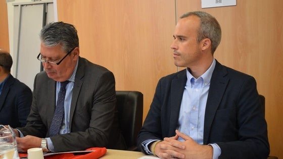 Carlos Caro, alcalde de Arroyo de la luz, asiste a la reunión ordinaria del Consejo de Gobierno de la Red Española de Ciudades Saludables