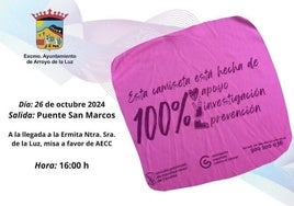 Arroyo de la Luz volverá a salir a la calle contra el cáncer
