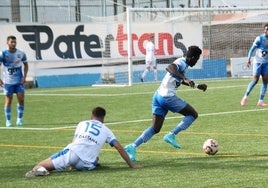 Un momento del partido.