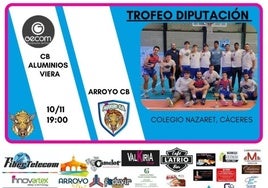 El Arroyo CB intentará puntuar frente al CB Aluminios Viera