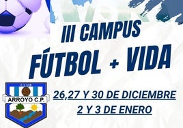 Inscripciones abiertas para el III Campus de Fútbol 'Fútbol + Vida'