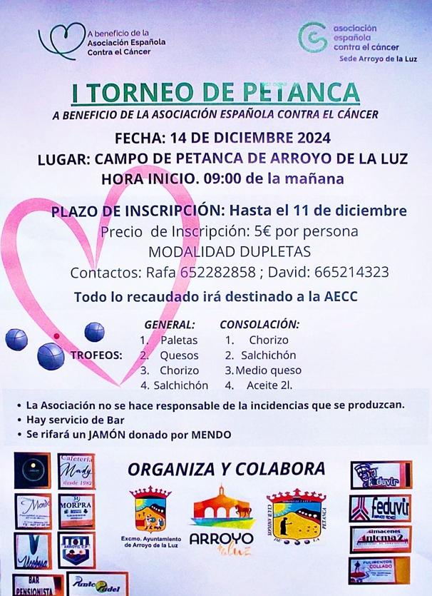 I Torneo Benéfico de Petanca