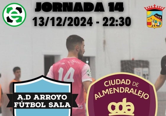 El Arroyo FS recibe en casa al Ciudad de Almendralejo