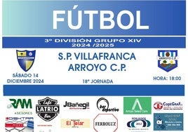 El Arroyo CP se desplaza para enfrentarse al Villafranca